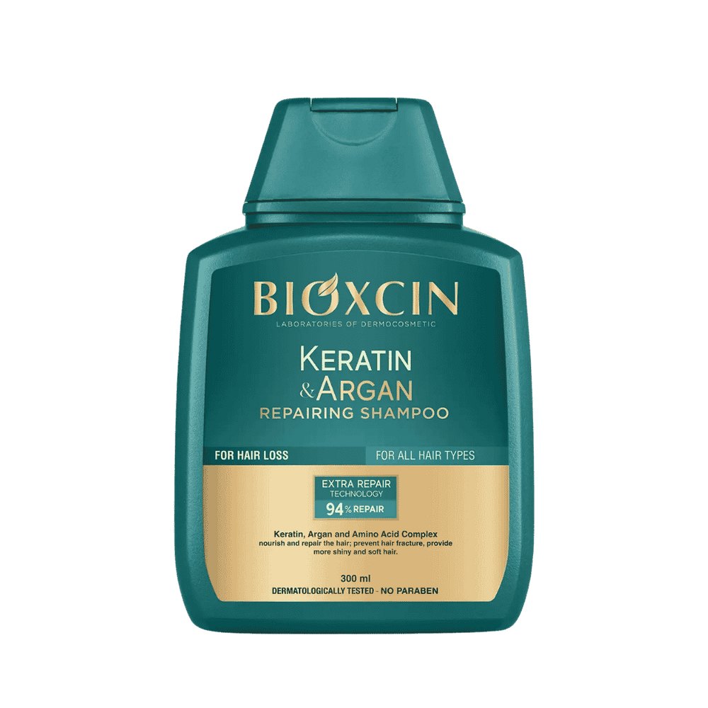 Bioxcin Keratin & Argan Repairing Shampoo - 300ml | بيوكسين شامبو مرمم كيراتين و أرغان - 300مل