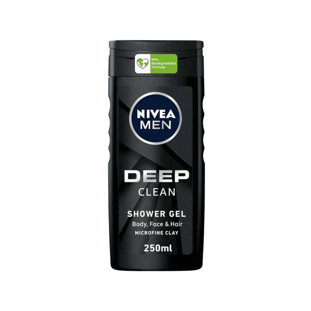 NIVEA Shower Gel Deep Clean - 250 ml | نيفيا جل الاستحمام تنظيف عميق - 250 مل