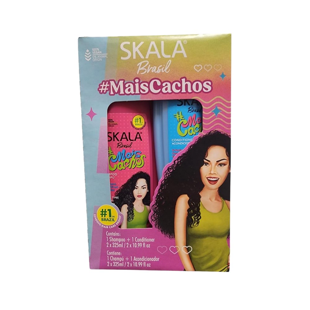Skala Mais Cachos Shampoo & condicionador Set 2 PCS - 325ml | سكالا مجموعة العناية بالشعر شامبو و بلسم - 325 مل