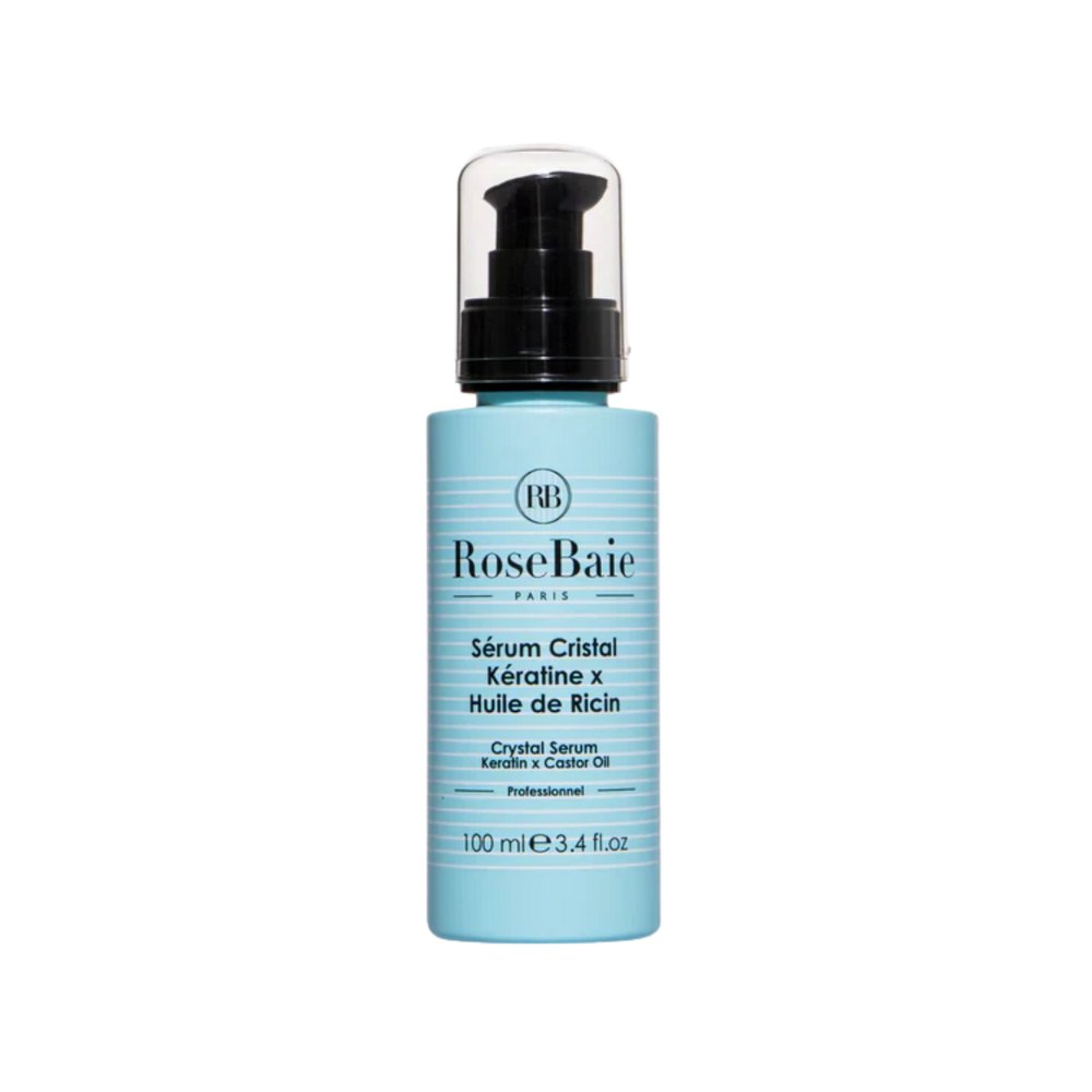RoseBaie Serum Cristal Keratin x Huile De Ricin - 100ml | روزباي سيروم كيراتين و زيت الخروع - 00 مل