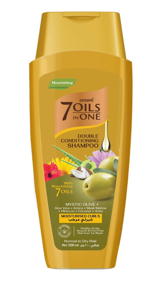 Emami 7 Oils In One Moisturised Curls Shampoo - 400ml | امامي 7 أنواع من الزيوت في الشامبو للشعر الكيرلي - 400 مل