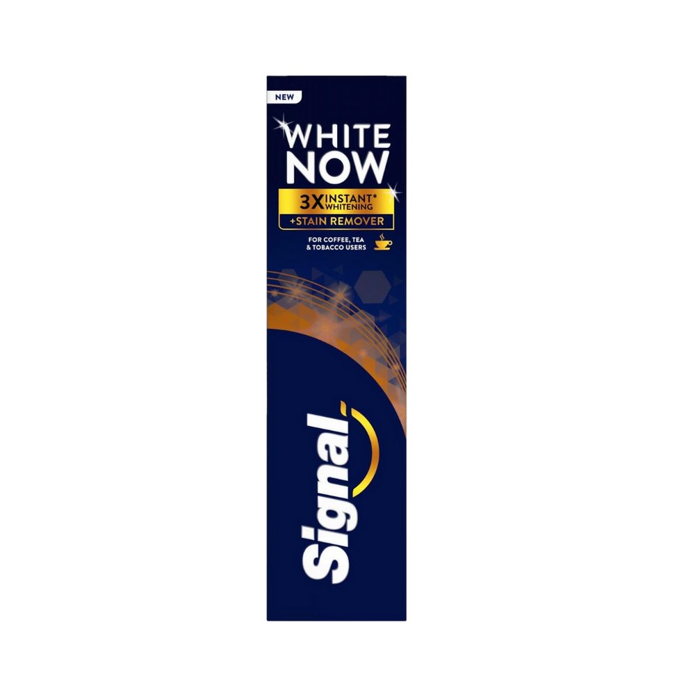 Signal White Now Stain Remover Toothpaste 3* Instant Whitening 75ml | سكنال وايت ناو معجون الأسنان – مزيل البقع وتبييض فوري 3 أضعاف –75 مل