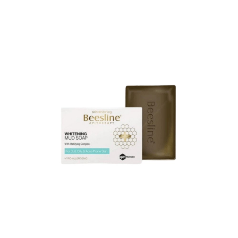 Beesline Whitening Mud Soap - 85g | بيزلين صابونة الطين مفتحة للوجه - 85 غرام