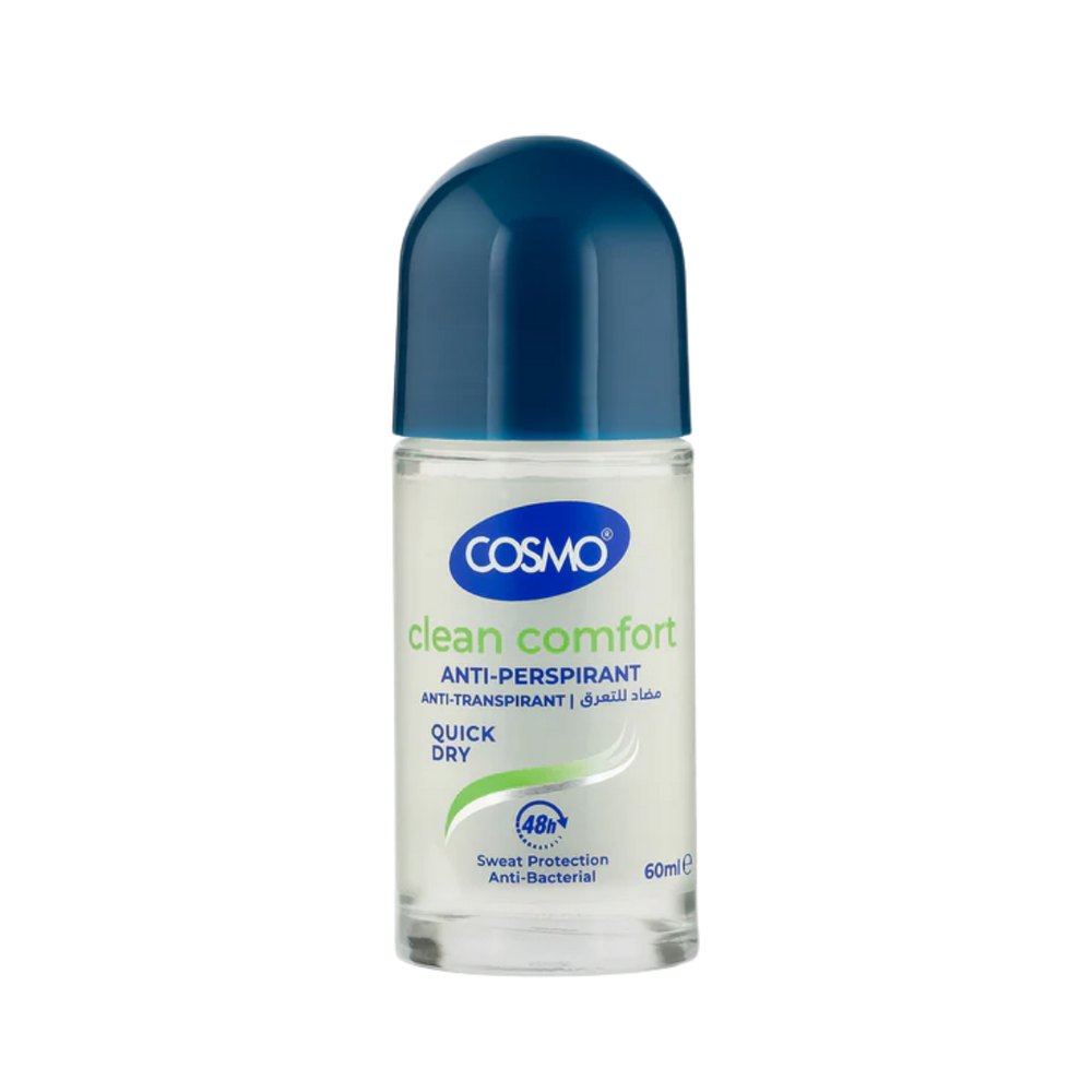 COSMO Quick Dry Anti-Perspirant Anti-Transpirant 48h - 60ml | كوزمو مزيل تعرق رول اون 48 ساعة سريع الجفاف - 60 مل