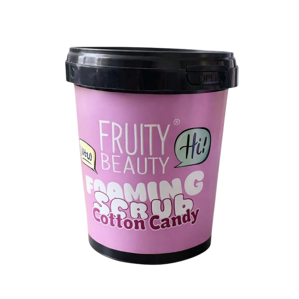 FRUITY BEAUTY Foaming Foaming Scrub Cotton Candy - 500ml | فروتي بيوتي سكراب رغوي برائحة غزل البنات - 500مل