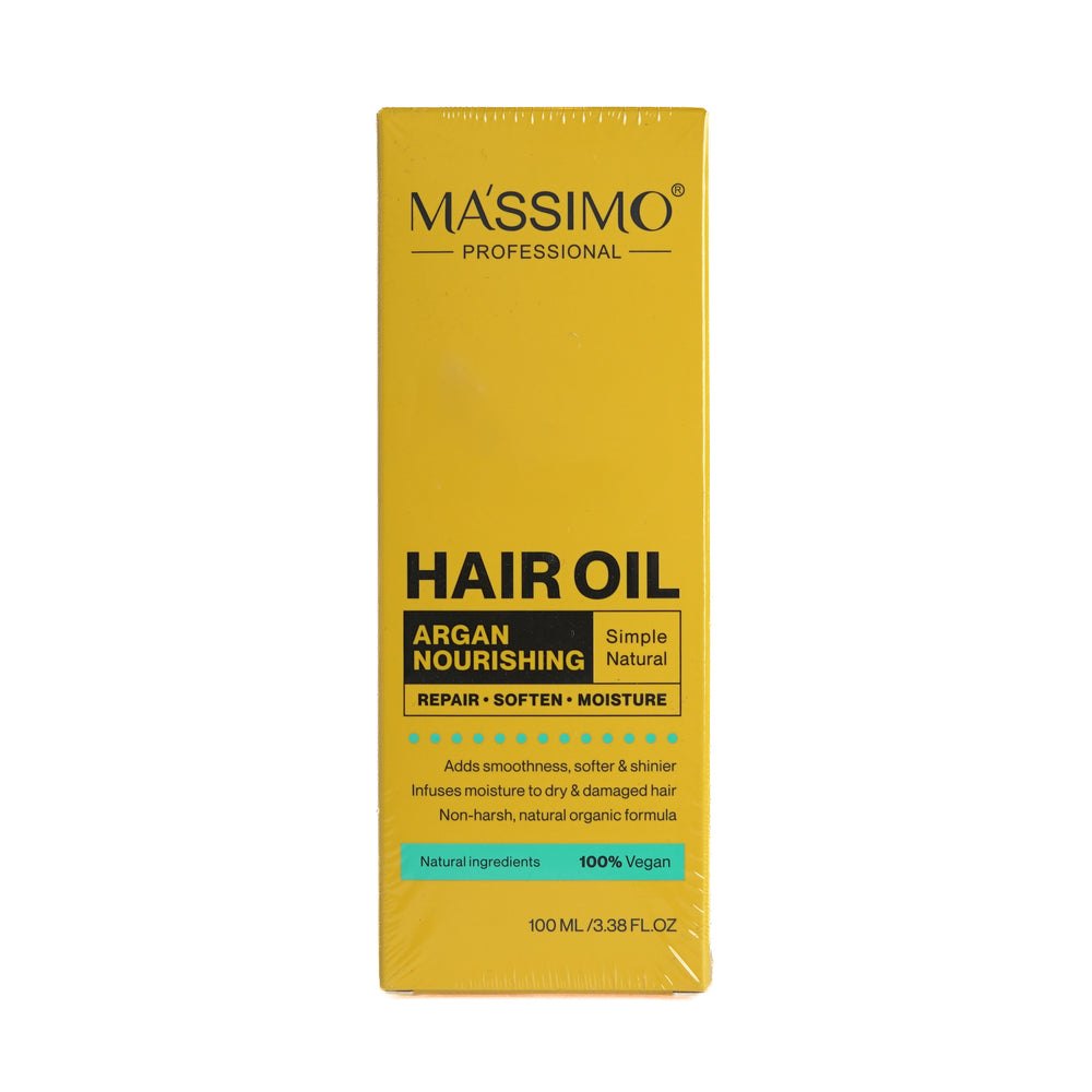 MASSIMO Hair Oil Argan Nourishing - 100ml | ماسيمو زيت شعر مغذي أرجان - 100مل