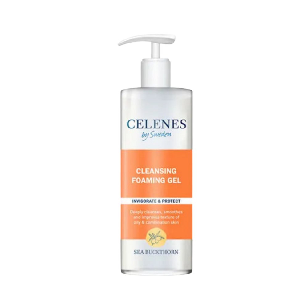 Celenes by Sweden Vitamin C+ Cleansing Foaming Gel - 250ml | سيلينس غسول جيل بفيتامين سي للبشرة المختلطة والدهنية - 250 مل