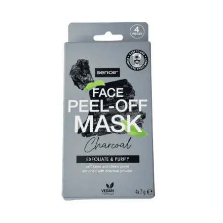 Sence Beauty Face Peel-Off Mask Charcoal - 4x7g | سينس بيوتي ماسك الوجه بالفحم - 4x7 غرام