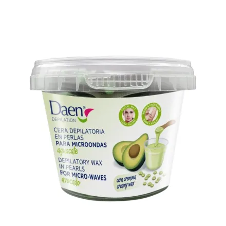 Daen Creamy wax in Pearls Avocado - 100gr | داين شمع إزالة الشعر بالافوكادو - 100غ