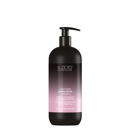 6. Zero TAKE OVER – HYDRA DETOX Shampoo - 1000ml | 6.زيرو شامبو الترطيب للاستخدام اليومي - 1000 مل