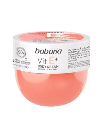 BABARIA Vit E Body Cream - 400ml | باباريا كريم مرطب للجسم بفيتامين اي - 400 مل