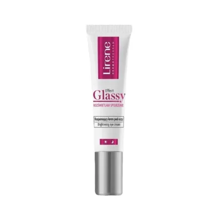 Lirene Effect Glassy Cream Illuminating Eye Contour Cream - 15ml | ليرين كريم تحت العين لتقليل الانتفاخات والهالات السوداء - 15مل