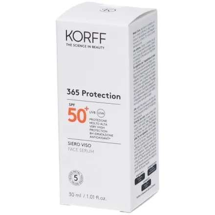 KORFF 365 Protection Siero Viso Face Serum Spf50+ - 30ml | كورف سيروم واقي شمسي Spf50+ - 30 مل