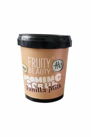 FRUITY BEAUTY Foaming Scrub Vanilla Milk - 500ml | فروتي بيوتي سكراب رغوي حليب فانيليا - 500مل