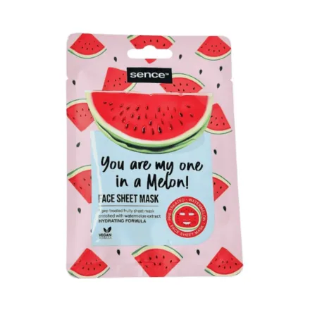 Sence Beauty You Are My One In A Melon! - 20ml | سينس بيوتي ماسك ورقي للوجه بالبطيخ - 20 مل