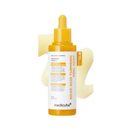 Medicube Kojic Acid Turmeric Peel Shot - 80ml | ميدي كيوب سيروم تقشير لطيف كوجيك أسيد وكركم - 80مل