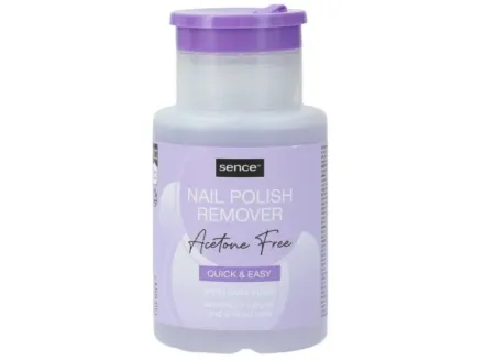 Sence Beauty Nail Polish Remover Pump Acetone Free Basic - 150ml | سينس بيوتي مزيل طلاء الأظافر خالي من الأسيتون - 150مل