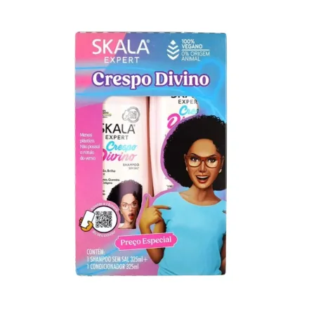 SKALA Crespo Divino Shampoo & Conditioner Kit - 325ml | سكالا مجموعة شامبو وبلسم للشعر الكيرلي – 2 × 325 مل