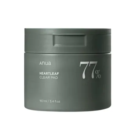 Anua Heartleaf 77% Clear Pad - 160ml | أنوا وسادات التونر المائية بمستخلص نبات القلب77% - 160 مل