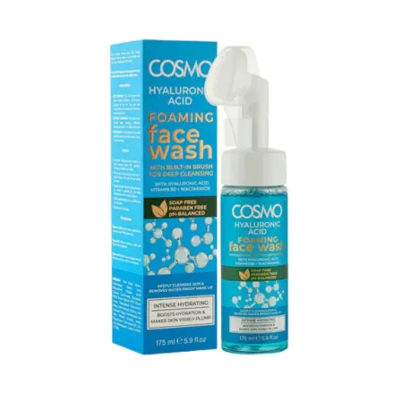 COSMO Hyaluronic Acid Foaming Face Wash - 175ml | كوزمو غسول للوجه يحمض الهيالورنيك - 175 مل
