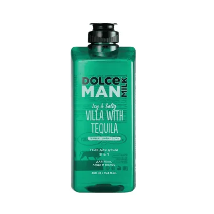 DOLCE MILK Man Villa With Tequila Shower Gel 3 in 1 - 460ml | دولتشي ميلك جل استحمام 3 في 1 - 460 مل