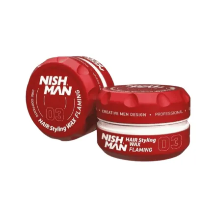 NISH MAN 03 Hair Styling Wax Flaming - 150ml | نيشمان شمع تصفيف للشعر - 150مل