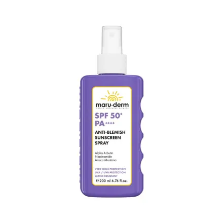 maru.derm Anti-Blemish Sunscreen - 200ml | مارو.ديرم بخاخ واقي شمسي مضاد للتصبغات - 200 مل