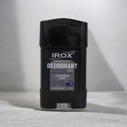 Irox black stone deodorant for men - 75ml | ايروكس مزيل رائحة للرجال - 75 مل