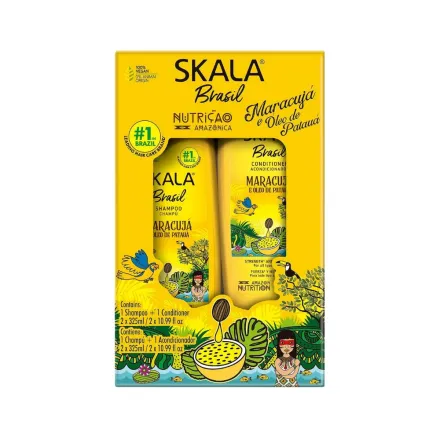 SKALA Maracuja Shampoo and Conditioner Kit Maracujá e Óleo de Patauá - 325ml | سکالا مجموعة شامبو وبلسم ماراكوجا - 325مل