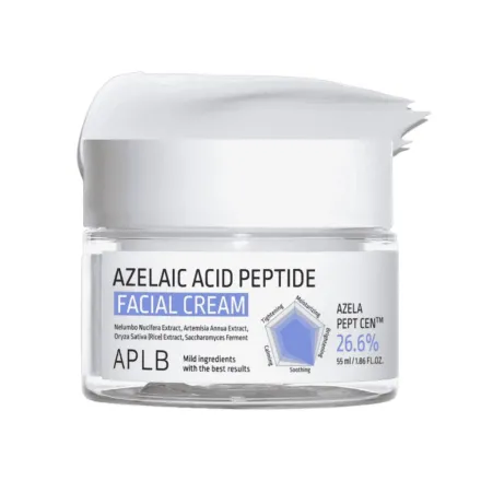 APLB Azelaic Acid Peptide Facial Cream - 55ml | اي بي ال بي كريم وجه بالببتيدات و حمض الأزليك - 55مل