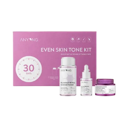 ANYONG Enen Skin Tone Kit 3 Steps To Fight Blemishes| أنيونغ مجموعة لتوحيد لون البشرة 3 خطوات للتخلص من البقع