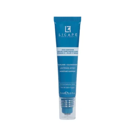 Licape Eye Contour Color Tone Equalizing Vitamin K + C Serum - 15ml | ليكابي سيروم العين فيتامين سي وكي - 15مل