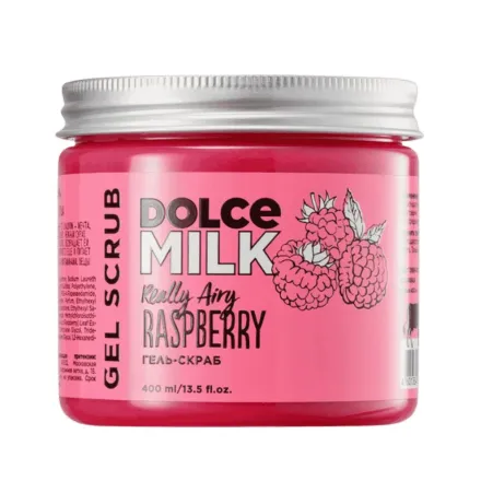 DOLCE MILK Raspberry Gel Scrub - 400ml | دولتشي ميلك جل سكراب بالتوت والرازبيري - 400 مل