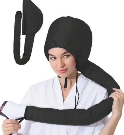 Black Hair Drying Towel Cap | قبعة تجفيف الشعر باللون الأسود