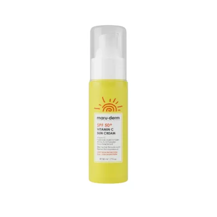maru.derm Vitamin C Sun Cream Spf50 - 50ml | مارو.ديرم كريم واقي شمسي بفيتامين سي spf50 - 50 مل
