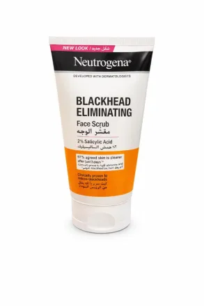 Neutrogena - Blackhead Eliminating Facial Scrub - 150ml | نيتروجينا مقشر الوجه لإزالة الرؤوس السوداء - 150مل