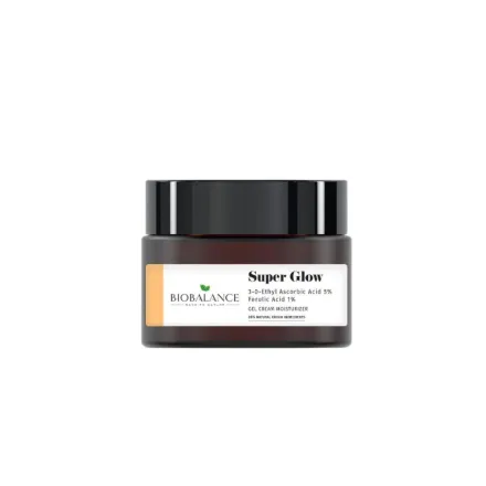 Bio Balance Super Glow Brightening cream-gel with Ascorbic Acid 5% + Ferulic Acid 1% - 50ml | بايو بالانس كريم التفتيح و النضارة مع فيتامين سي - 50 مل