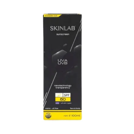 Skinlab Sunscreen Spf +50 Oily Skin - 100ml | سكين لاب واقي شمس SPF 50- 100مل