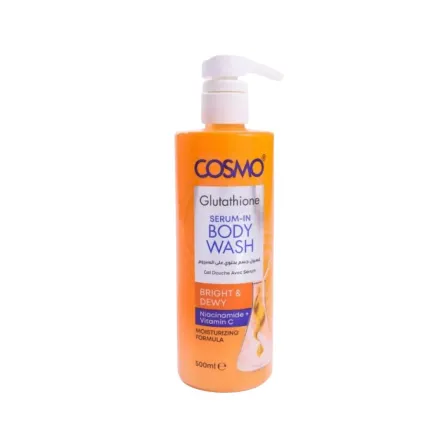 COSMO COSMETICS BODY WASH SRM BRIGHT&DEWY - 500ml | كوزمو كوزمتكس جل الاستحمام برايد اند دوي - 500 مل