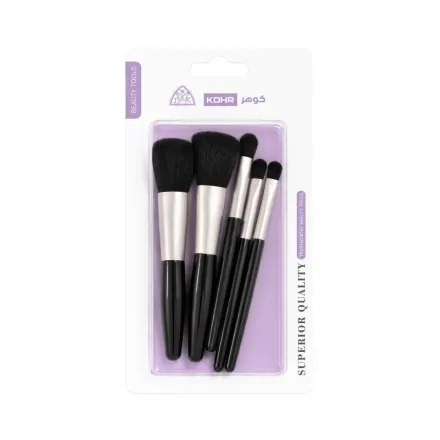 KOHR Superior Quality Beauty Tools | كوهر مجموعة فرش مكياج - 5 قطع