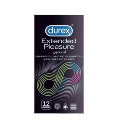 Durex Extended Pleasure - 12 Condoms | ديوريكس واقيات ذكرية – 12 واقي