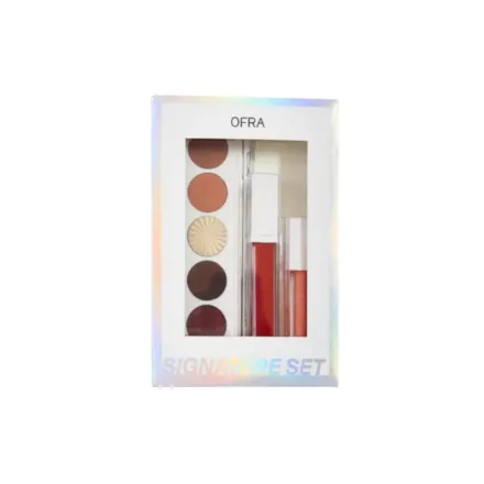 OFRA Signature Set - Luxe Be The Light face lip collection - 3.5ml | اوفرا باليت اي شادو و أحمر شفاه - 3.5 مل