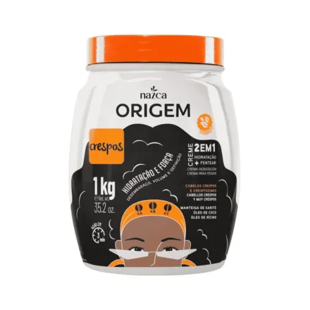 nazca Origem 2 em 1 Crespos Hidratação E Forca - 1 Kg | نازكا كريم 2 في 1 للشعر - 1 كغ