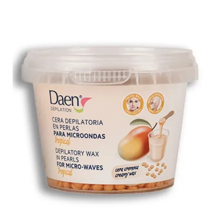 Daen Creamy wax in Pearls Tropical - 100gr | داين شمع إزالة الشعر حبيبات تروبيكال - 100غ