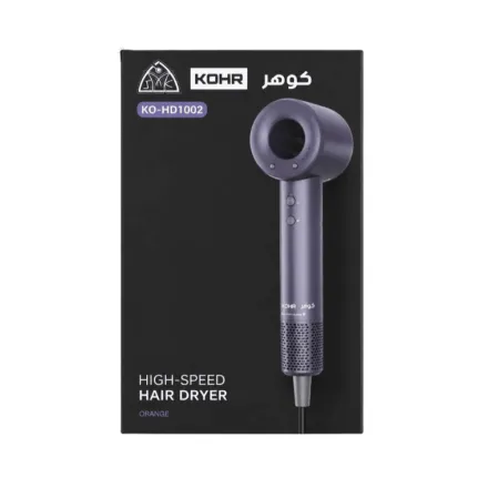 KOHR High Speed Hair Dryer Black | كوهر مجفف شعر عالي السرعة
