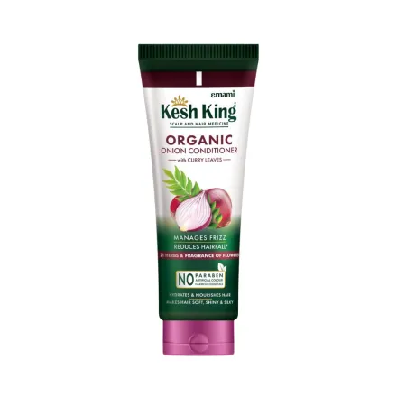 Kesh King Organic Onion Conditioner with Curry Leaves - 200ml | كيش كينج بلسم عضوي لجميع أنواع الشعر - 200 مل