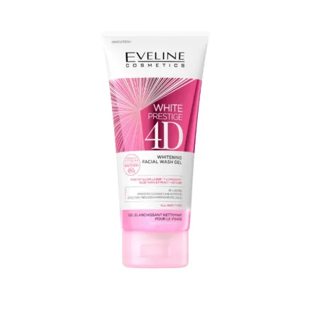 Eveline White Prestige 4D Whitening Facial Wash Gel - 200ml | ايفلين غسول جيل لتفتيح البشرة - 200 مل