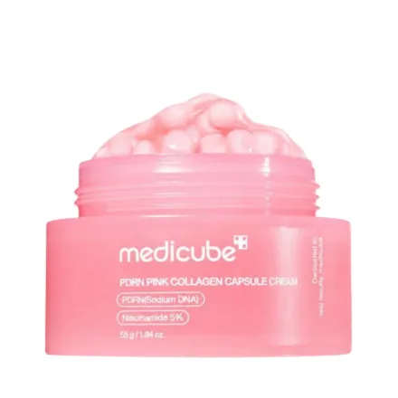 medicube PDRN Pink Collagen Capsule Cream - 55g |ميديكوب كريم كبسولات الكولاجين الوردي – 55 غ