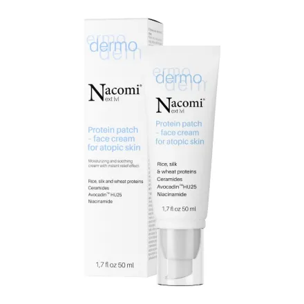 Nacomi Protein Patch - Face Cream For Atopic Skin - 50ml | ناكومي كريم للبشرة المتقشرة - 50 مل