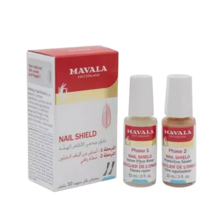 Mavala Nail Shield 2x10ml - 10ml | مافالا لتقوية الأظافر 2 × 10 مل- 10 مل